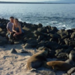 This was our last photo at our last stop in the Galapagos before flying back to Guayaquil... appropriate that the sealions sent us off just like they (sort of) welcomed us a week before.
