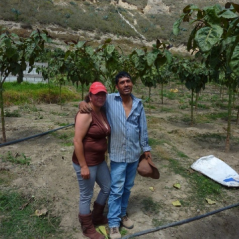 I arrived in Riobamba and was welcomed by Jose and Marisol, and their family. Jose is Fausto´s brother, and I´m grateful for the invitation to visit them at their home outside of the city proper. Jose runs two farms that grow Tomates de Arbol, or tree tomatoes. He tooke me to visit them both.
