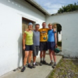 Made it to Tumbaco, to the Casa de Ciclistas! Santiago is next to me, along with Alle and Irene, a couple from Holland.