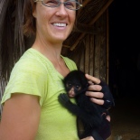 I met a baby spider monkey! Sorry it's not available for adoption, already gave it to my sis for her birthday. :)