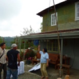 In Gohang, Ed's dad built a small house before moving to "the big city" of Banaue back in the 30s or 40s. The woman who lives there now told us about it, and showed us around. The original house is actually just the top story.... it was lifted, and a newer addition was added below.