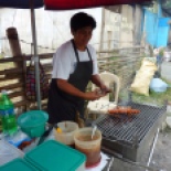 Exploring the village of Sabang, beyond the beach.... mmm grilled street chicken....