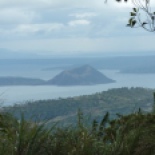Taal volcano, taken from a lookout point where I took a walk.