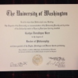 And while I've been halfway around the world hardly working, UW decided to make things official. Thanks to Ed for sending the evidence.... the "D" is for Done!!