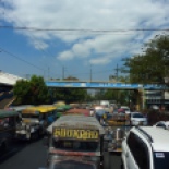 View from the sunroof! Manila is THE densest city in the world (thanks, wikipedia) with over 110,000 people per square mile. Traffic is horrendus, and much of the traffic is made of these old school, chromed-out diesel jeep-busses, called "Jeepneys."