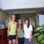 I met some Americans for the first time in Vietnam at the hotel in Can Tho.... Caitlin and Carly are PhD students in geography, from Madison!! I got about an hour late start in the morning since it was so fun talking with them.... they were doing field work for a project on climate impacts on rice paddy production. We had a few friends/colleagues in common so it was fun to geek out for a while.