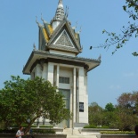 This memorial stupa was built to honor all those who were murdered. Inside are 9000 skulls. The main Khmer Rouge leaders are still in the process of trial for war crimes, and their leader Pol Pot was able to live out his life after fleeing to Thailand. He was married again after the genocide, was wealthy, and died of a heart attack in his 80s. The audio tour was really well done and reverently spoken... there were stories of survivors and Khmer Rouge members alike.