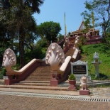 What Phnom in Phnom penh. I like the Nagas (snake heads) that protect the temples here.