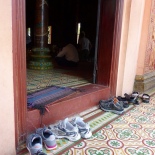 Always take your shoes off before going in the temple.