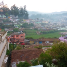 The view from my window in Ooty.... it was nice and chilly there too, 2000m elevation or more!
