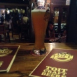 Toit brew pub, walking distance from my strategically-chosen serviced apartment in Bangalore. This was a nice hefeweisen.