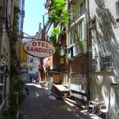 The little street where I stayed the first couple of nights in Istanbul (Hotel Torun). This place ended up being a sort of home base, where I kept my bike while I was out traveling on the coast.