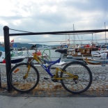 Bike and boats, in Canakkale