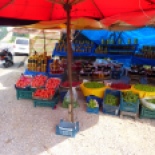 On the road again... roadside produce stand between Akcay and Balikesir.